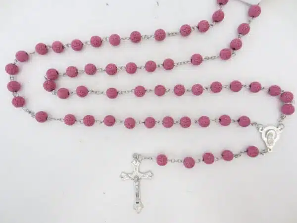 Rozenkrans Pink with cross