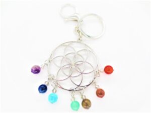 Seed of Life keychain stainless steel