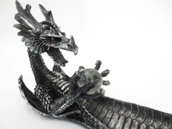 Silver Dragon incense holder