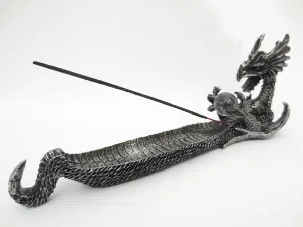 Silver Dragon incense holder