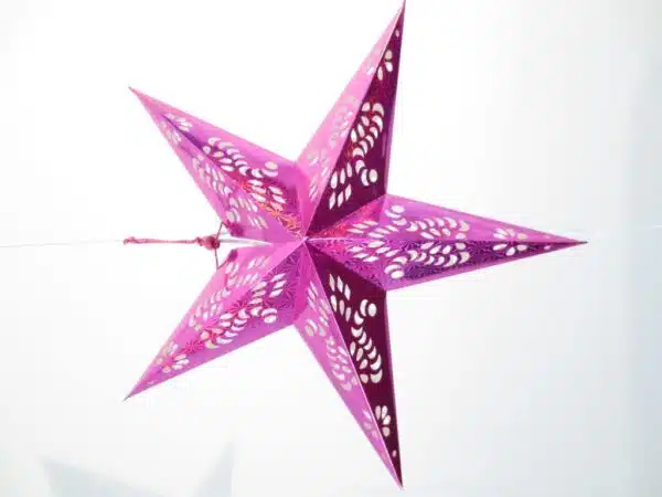 Star Lantern bright pink