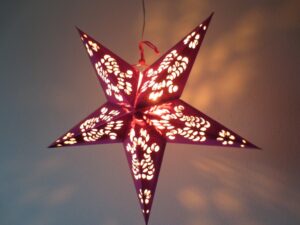 Star Lantern bright pink