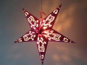 Star Lantern bright pink