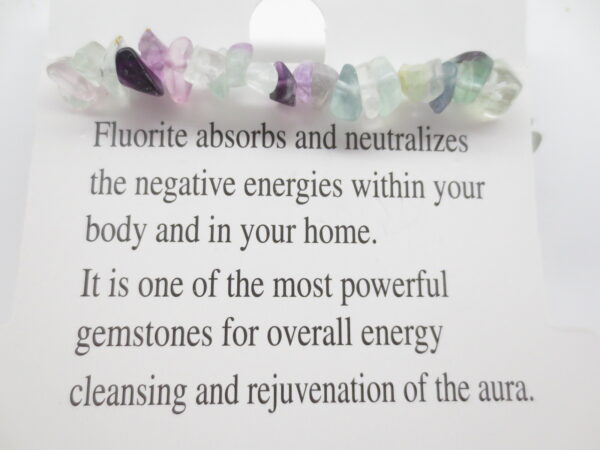 Thin gemstone bracelets Fluorite (12pcs)