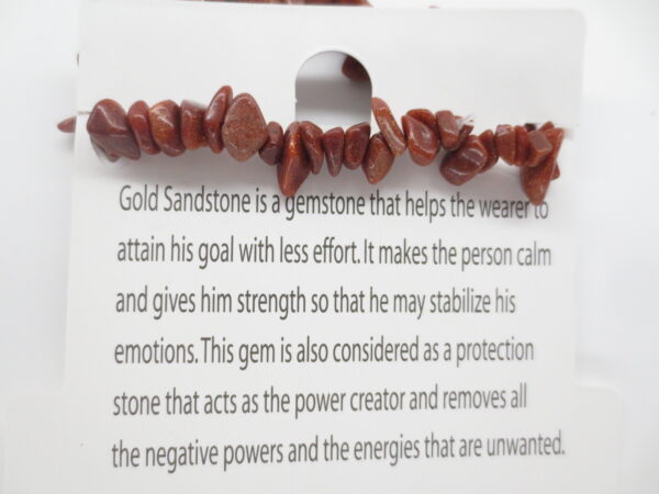 Thin gemstone bracelets Goldstone (12 pcs)