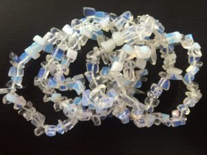 Thin gemstone bracelets Opalite (12 pieces)