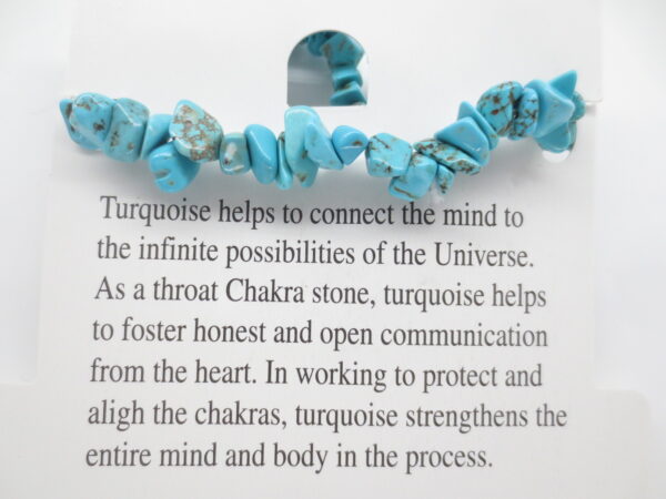 Thin gemstone bracelets Turquoise (12pcs)