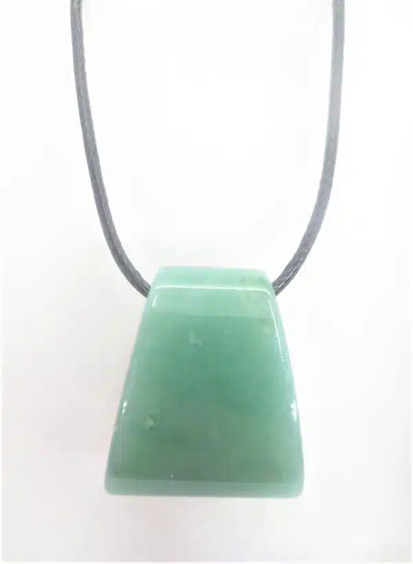 Trapezoid Pendant Necklace - Aventurine