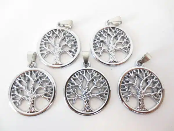 Tree of Life pendant set of 5 Silver