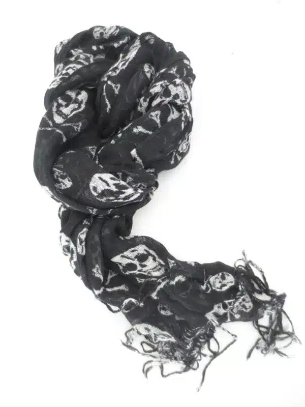 Viscose with skull black