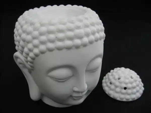 White Buddha head oilburner