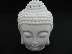 White Buddha head oilburner