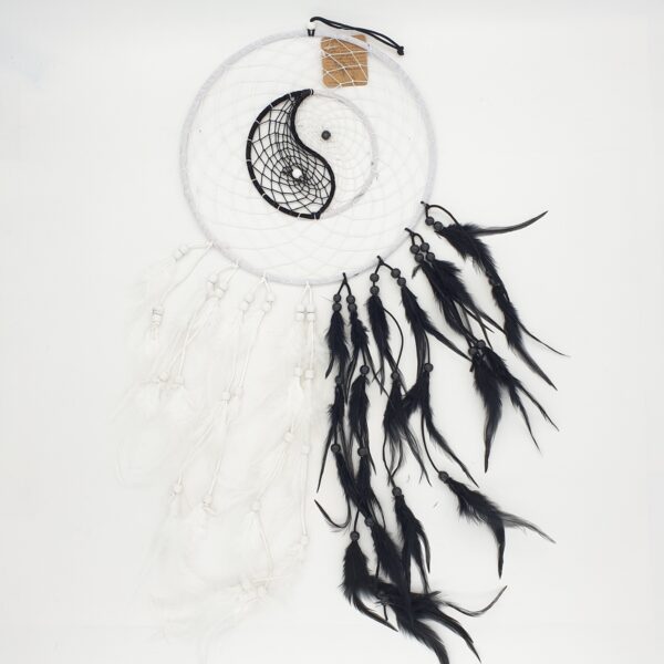 Wholesale - 28 cm round yin yang Dreamcatchers