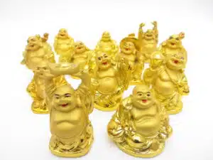 Wholesale -5cm Buddha Set Gold 12 pieces