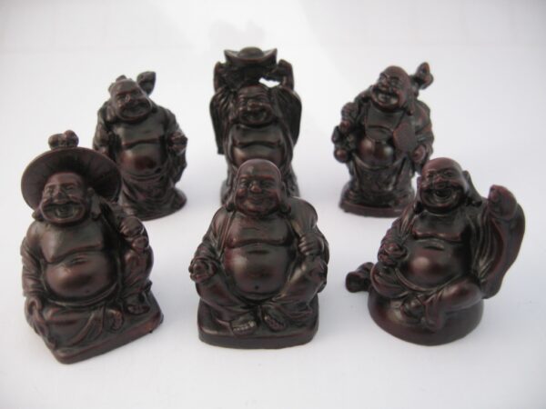 Wholesale - 5cm Buddha Set Red 6 pieces