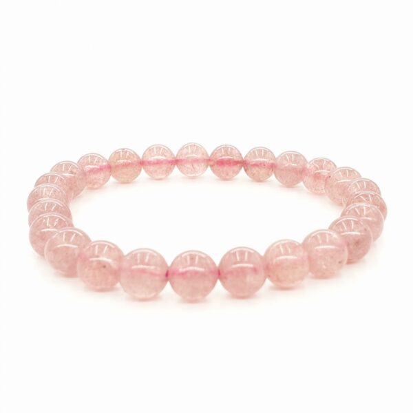 wholesale - 8mm bracelet Strawberry Quartz