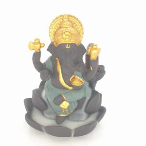 Wholesale - Backflow Incense Burner Ganesha Green