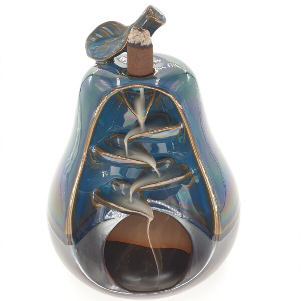 Wholesale - Backflow Incense Burner Pear Dark Blue