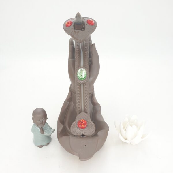 Wholesale - Backflow Incense Burner Yuni with Buddha and Lotus