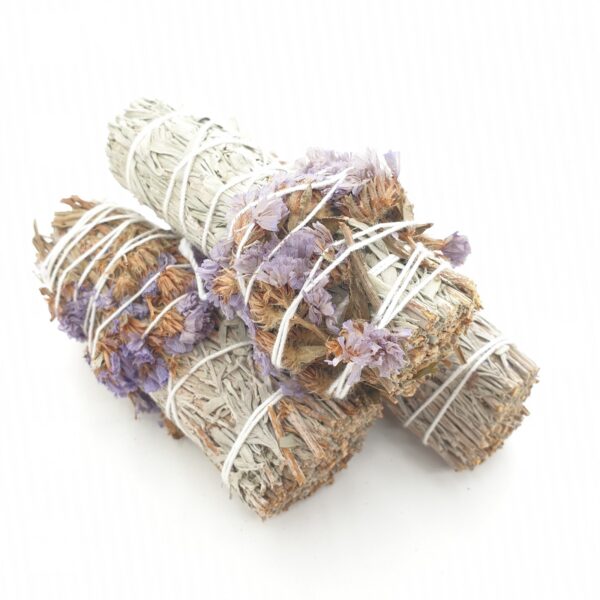 Wholesale - Blue Sage & Statice sinuata Smudge 12cm (3 x 40-50 grams)