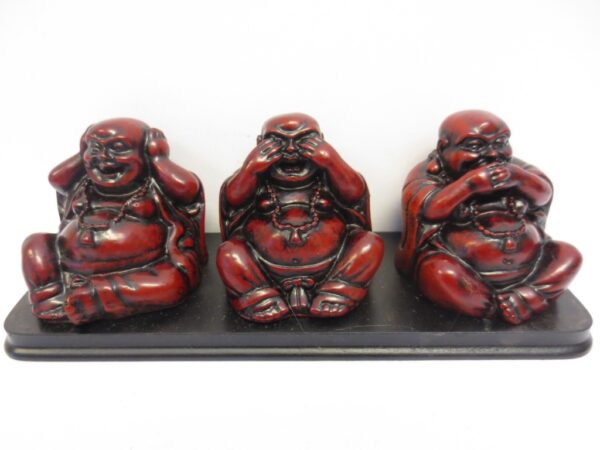 wholesale - Buddhas Red on plate sitting hear see silence