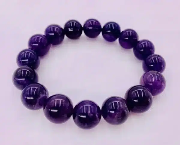 Wholesale Gemstone Bracelet - 12 mm Amethyst Bracelet