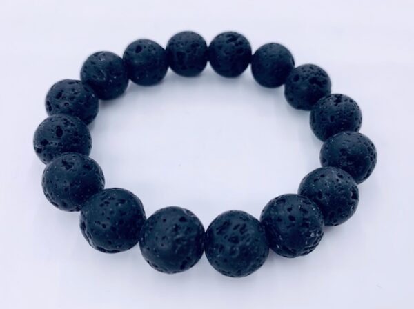 Wholesale Gemstone Bracelet - 12 mm Lava stone Bracelet