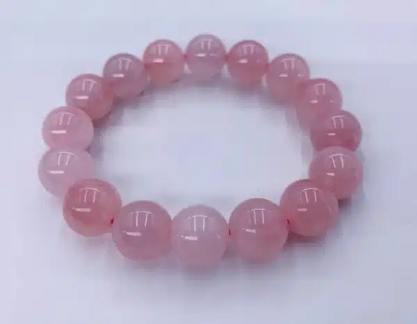 Wholesale Gemstone Bracelet - 12 mm Rosequartz Bracelet