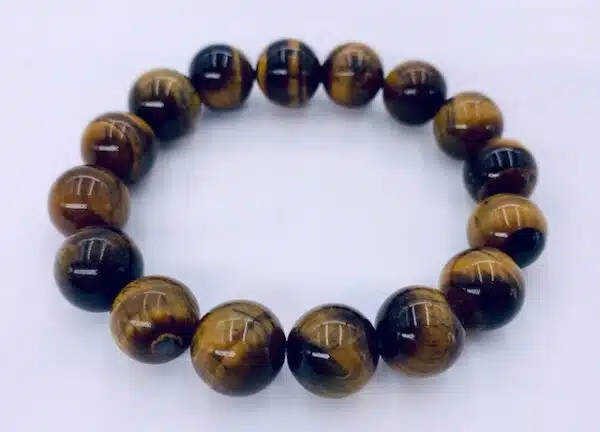 Wholesale Gemstone Bracelet - 12 mm Tigereye Bracelet