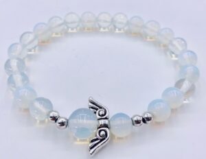 Wholesale Gemstone Bracelet - 8mm Opalite Angels Bracelet