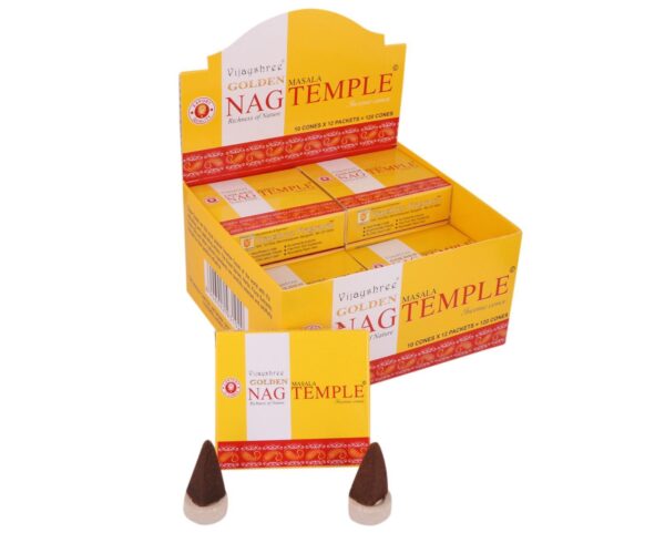 Wholesale - Golden Nag Temple Cone