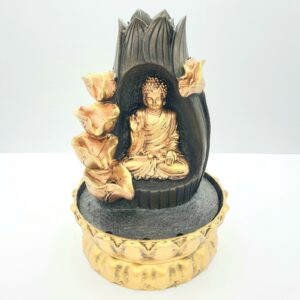 Wholesale - Meditation Led Lighting Buddha in Lotus Fountain Small