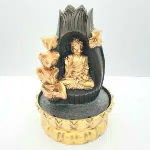 Wholesale - Meditation Led Lighting Buddha in Lotus Fountain Small