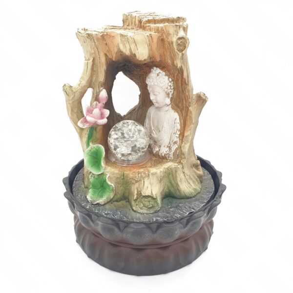 Wholesale - Meditation Led Lighting Buddha in Tree Fountain Small