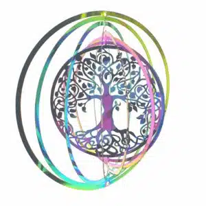 Wholesale - Medium Cosmo Wind Spinner Tree of Life - Rainbow