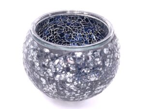 Wholesale - Mosaic tealight holder black