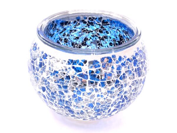 Wholesale - Mosaic tealight holder dark blue