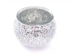 Wholesale - Mosaic tealight holder silver