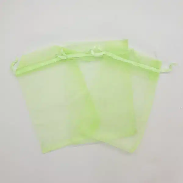 Wholesale - Organza Bags 10 x 15cm Light Green