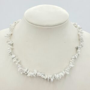 Wholesale - Thin gemstone necklace Howlite