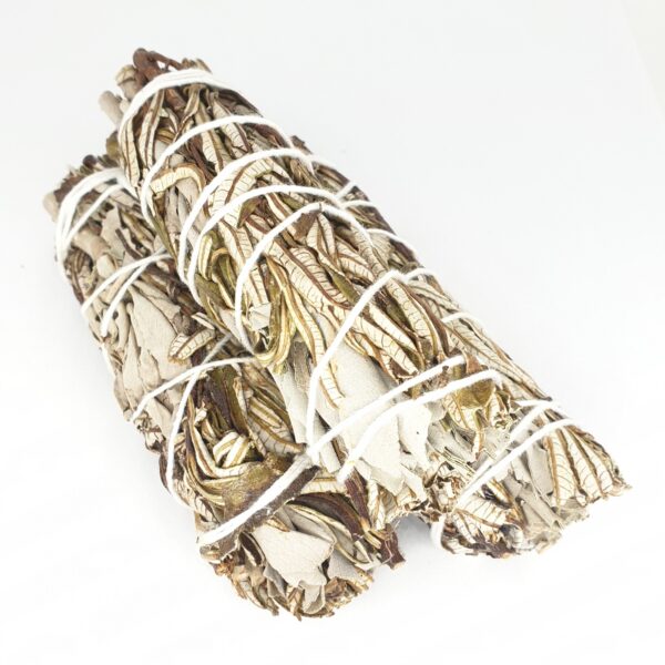 Wholesale - White Sage & Yerba Santa Smudge 12cm (3 x 20-25 grams)