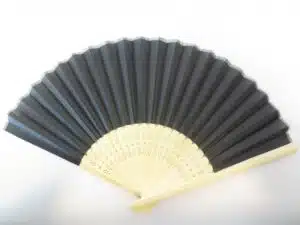 wooden fan black ( 10 pieces)