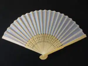 wooden fan white ( 10 pieces)