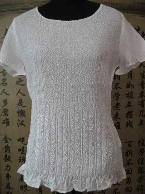 Wrinkle blouse White