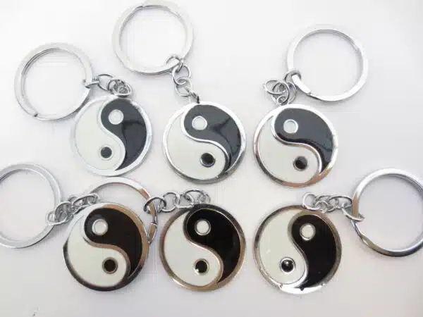 Yin yang keyring set of 6