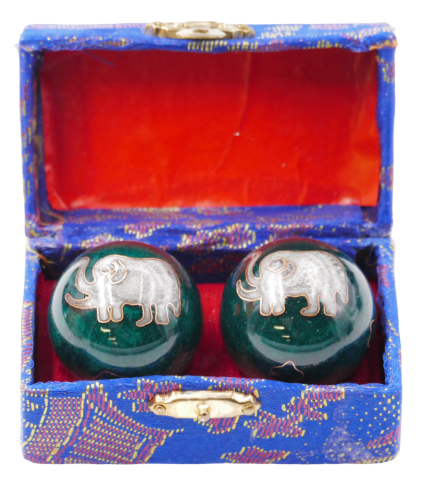 Green Meridian Balls with the Elephant - 3.5cm