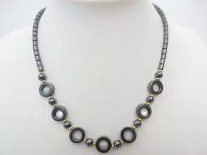 White haematite necklace