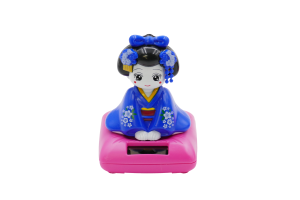 Japanese Geisha Solar Light - Blue