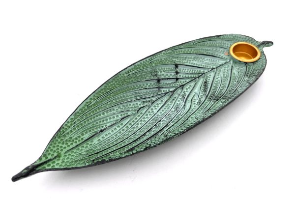 Leaf of Life Incense Holder - Green