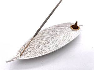 Leaf of Life Incense Holder - White